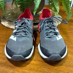 Adidas Charcoal and Crimson Athletic Shoes